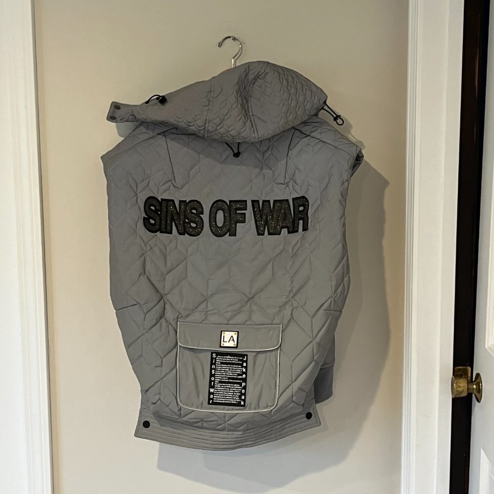 NISM x Jake Peak: Sins of War Collection Unisex Maximalist Streetwear Elias Vest - Picture 3 of 16
